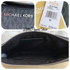 MICHAEL Michael Kors Bags - MICHAEL KORS JET SET WRISTLET MK BLACK MICHAEL Michael Kors Bags - MICHAEL KORS JET SET WRISTLET MK BLACK